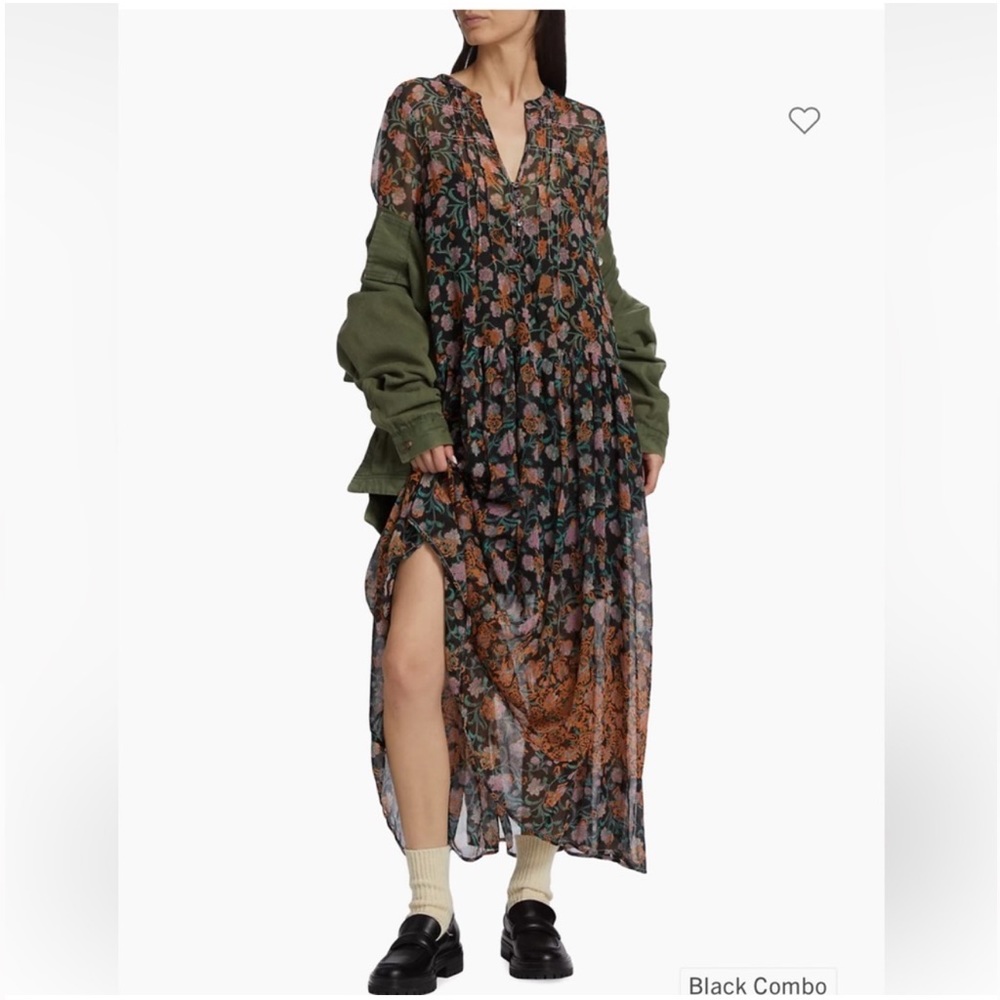 NWT Free People See It Through Floral Dress